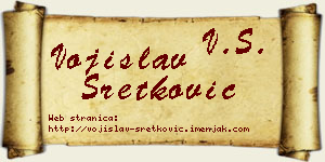Vojislav Sretković vizit kartica